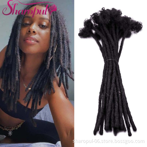Crochet Human Hair Dreadlocs 8-22inch length natural black Ombre color Human hair dread locs